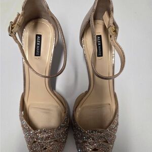 Alex Marie Sparkling Gold Heels